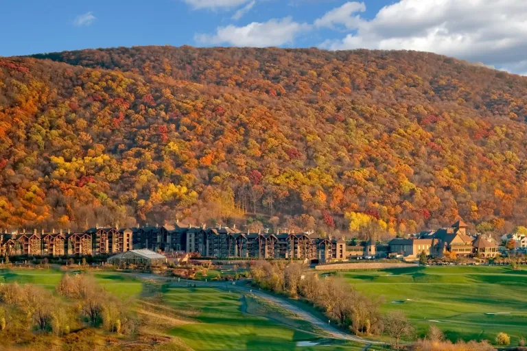 Grand Cascades landscape view.